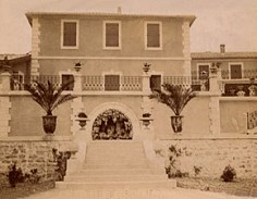 l'escalier du parc environ 1900