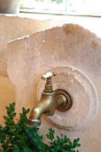 the fountain in the orangery