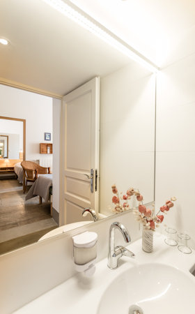one suite's bathroom