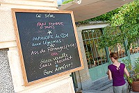 das Halbpensions-Menü